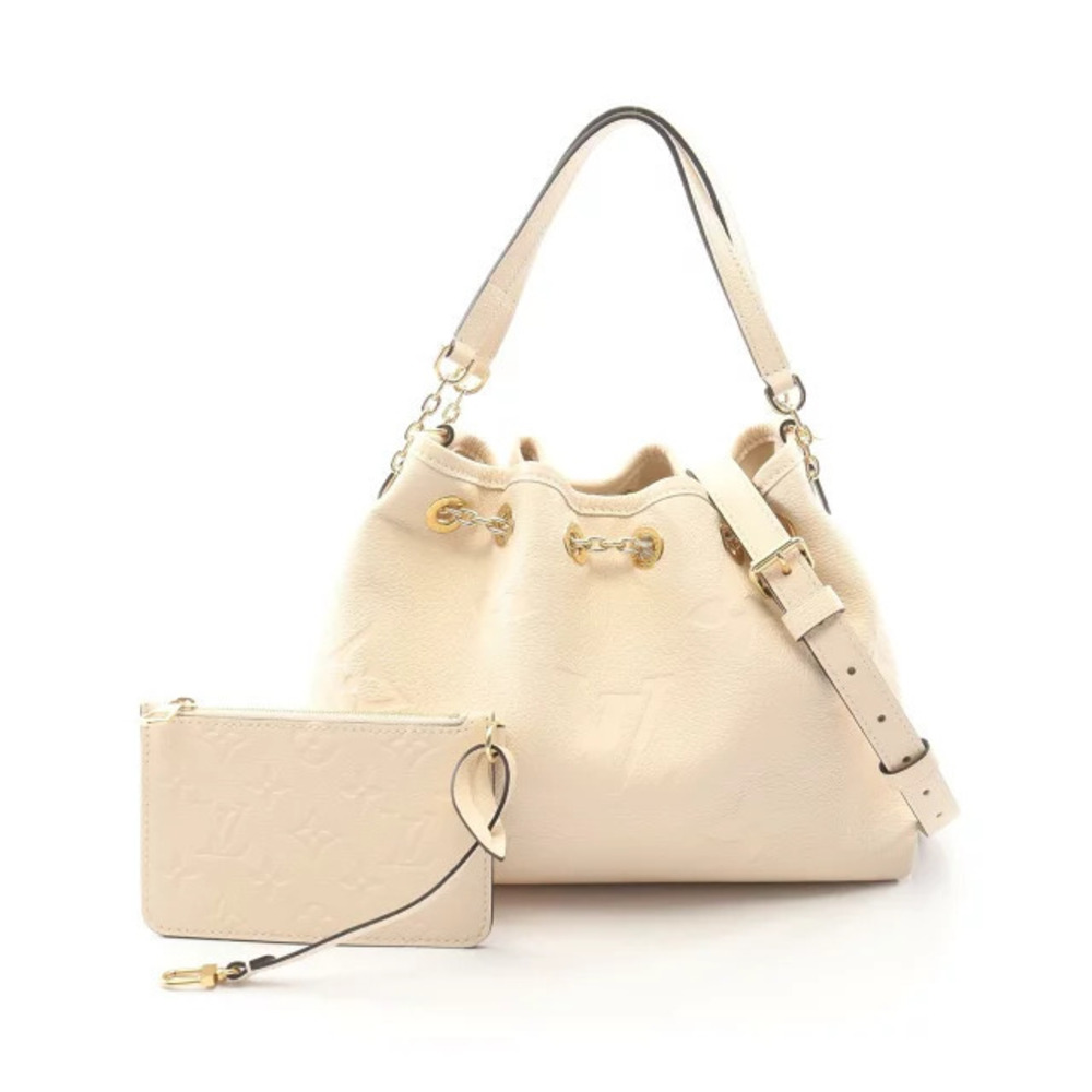 Louis Vuitton LV Bundle Top Handle Bag Leather Monogram Empreinte Ivory White